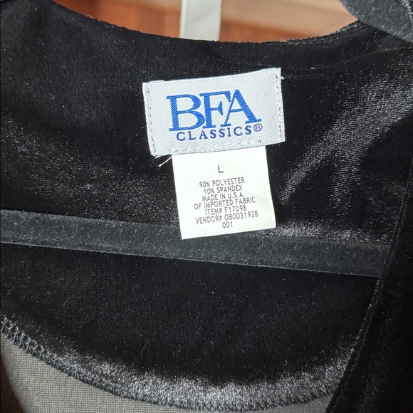 BFA Classics Black Velvet Long-Sleeve Maxi Dress (Size Large) - Picture 6 of 6